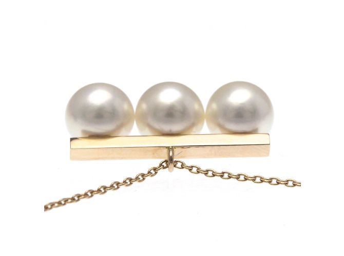 Collana pendente in perla in oro rosa 18K Tasaki Balance Neo - vista 5