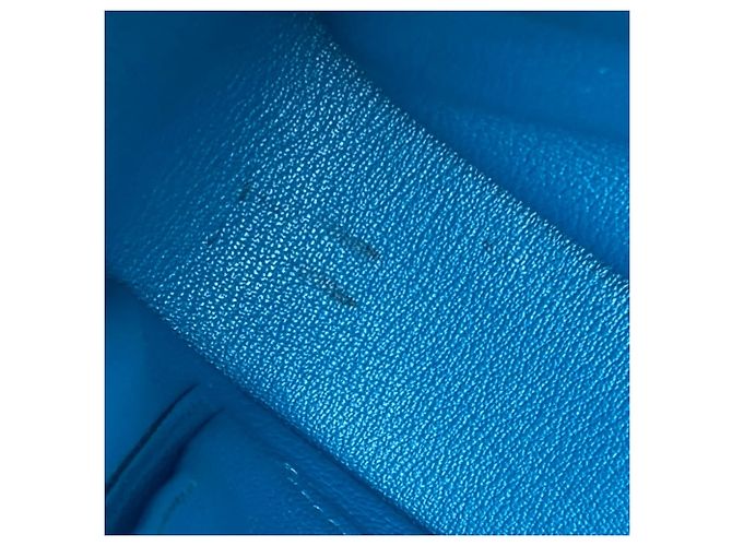 Hermès Bicolor Steve Caporal 27 Klappentasche Schwarz Blau - Ansicht 15