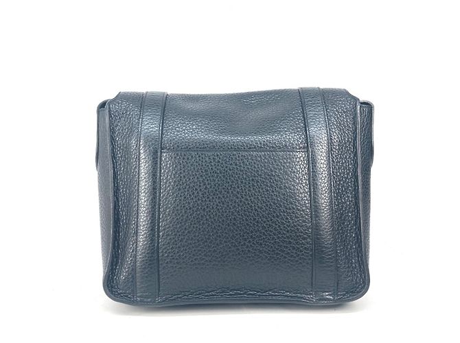 Hermès Bicolor Steve Caporal 27 Klappentasche Schwarz Blau - Ansicht 5