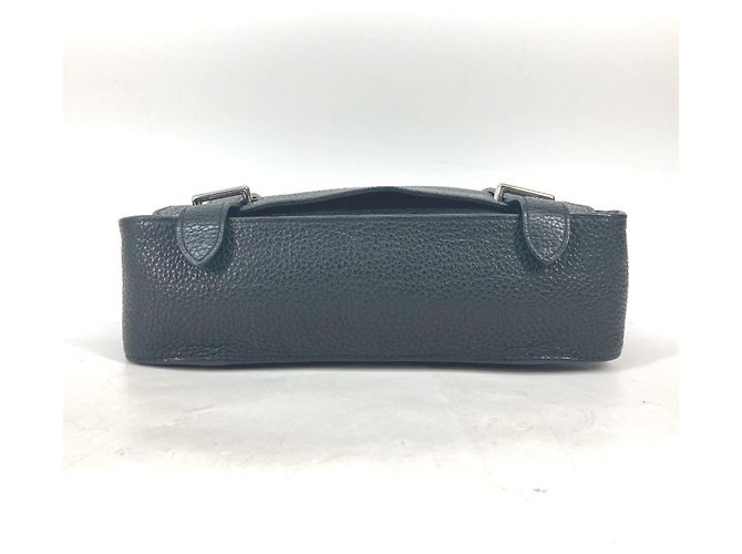Hermès Bicolor Steve Caporal 27 Klappentasche Schwarz Blau - Ansicht 8