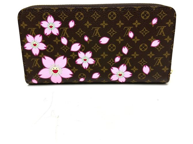 Cartera Zippy Louis Vuitton Takashi Murakami Castaño - vista 2