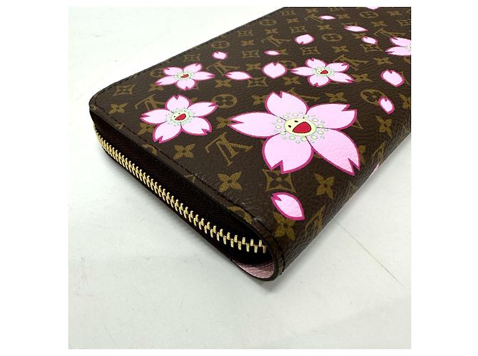Cartera Zippy Louis Vuitton Takashi Murakami Castaño - vista 3