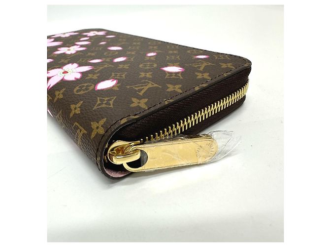 Cartera Zippy Louis Vuitton Takashi Murakami Castaño - vista 4