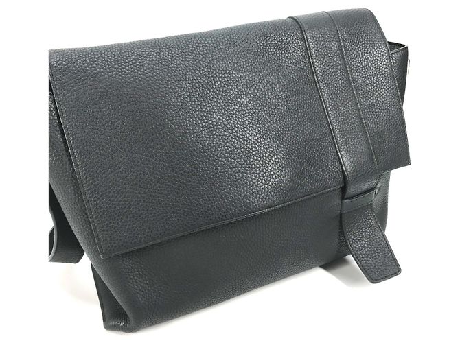 Hermès Borsa Messenger Hermes Taurillon Clemence Nero - vista 2