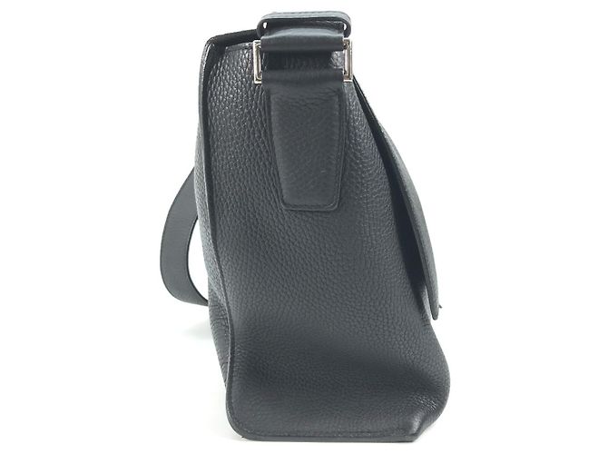 Hermès Borsa Messenger Hermes Taurillon Clemence Nero - vista 5