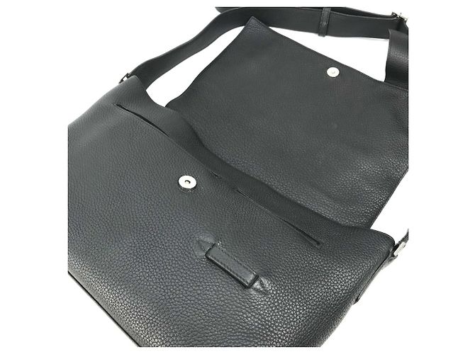 Hermès Borsa Messenger Hermes Taurillon Clemence Nero - vista 9