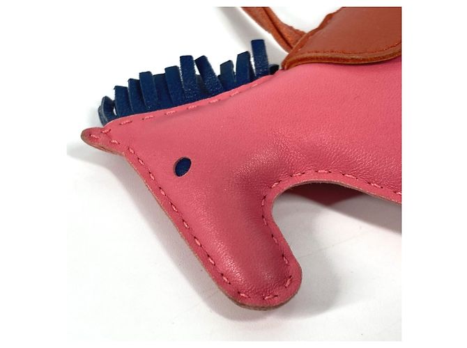 Charm per borsa Hermès Rodeo MM Rosa Blu - vista 11