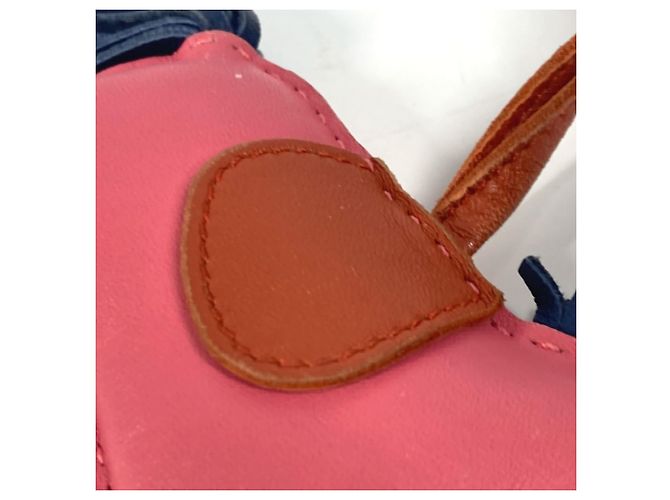 Charm per borsa Hermès Rodeo MM Rosa Blu - vista 5