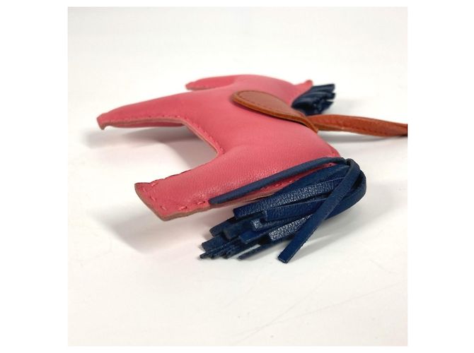 Charm per borsa Hermès Rodeo MM Rosa Blu - vista 8