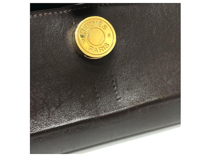Borsa Box della serie Dogon di Hermès Marrone - vista 14