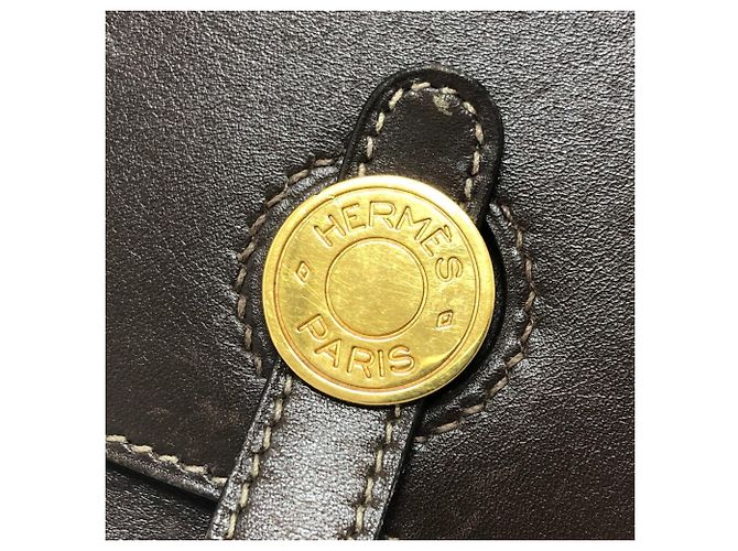 Borsa Box della serie Dogon di Hermès Marrone - vista 8