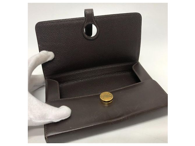 Borsa Box della serie Dogon di Hermès Marrone - vista 9