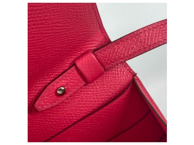 Hermès Borsa a spalla Pochette in pelle Epsom rosa Hermes - vista 12