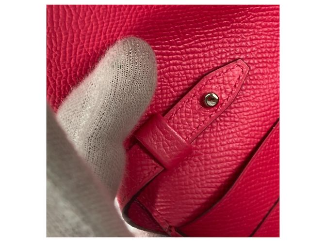 Hermès Borsa a spalla Pochette in pelle Epsom rosa Hermes - vista 13