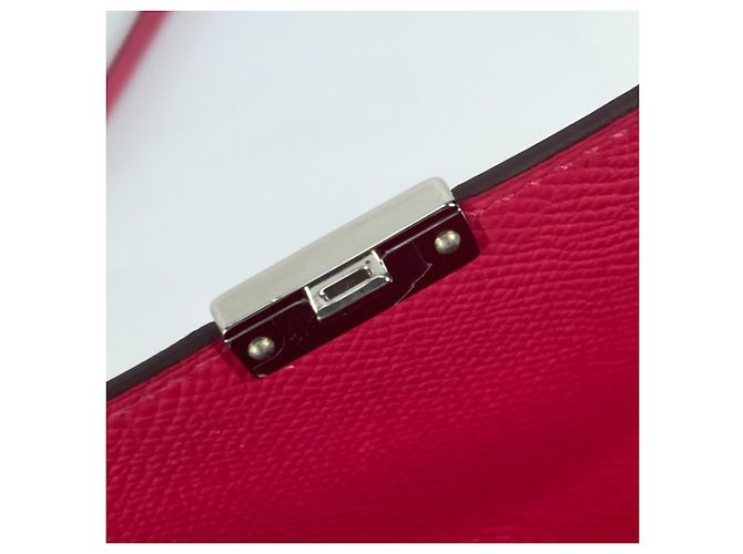 Hermès Borsa a spalla Pochette in pelle Epsom rosa Hermes - vista 14