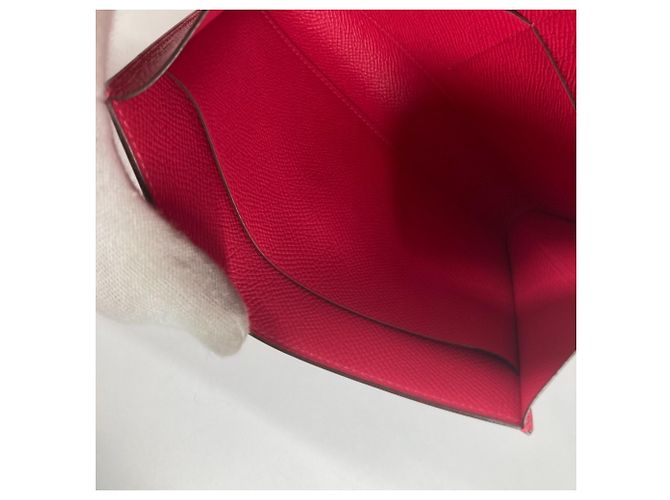Hermès Borsa a spalla Pochette in pelle Epsom rosa Hermes - vista 16
