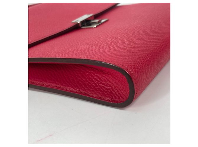 Hermès Borsa a spalla Pochette in pelle Epsom rosa Hermes - vista 7