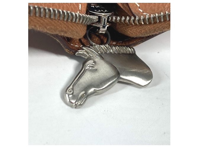 Hermès Billetera bi-fold de cuero Evercalf marrón Hermes Castaño - vista 2