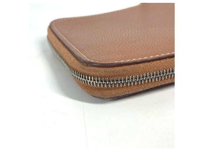 Hermès Billetera bi-fold de cuero Evercalf marrón Hermes Castaño - vista 7
