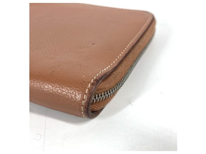 Hermès Billetera bi-fold de cuero Evercalf marrón Hermes Castaño - vista 9
