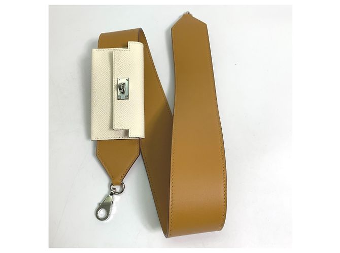 Kelly Tracolla per borsa Bandoulière Hermès Beige - Ansicht 8