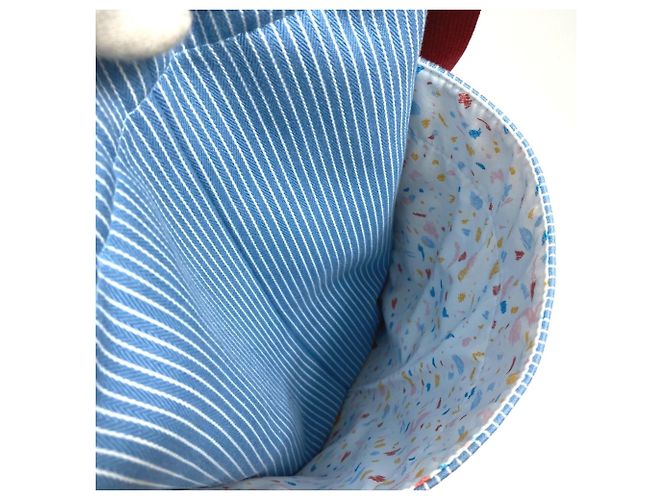 Hermès Borsa per mamma Hermes Panda Passpass Rosso Blu - vista 10