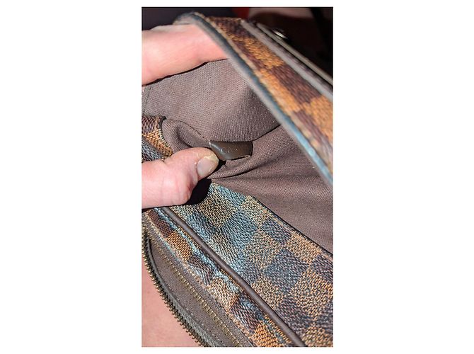 Borsa a tracolla Brooklyn Damier Ebene di Louis Vuitton Monogramma - vista 6