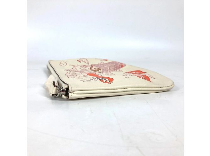 Hermès Borsa clutch in pelle avorio Hermes Crudo - vista 3