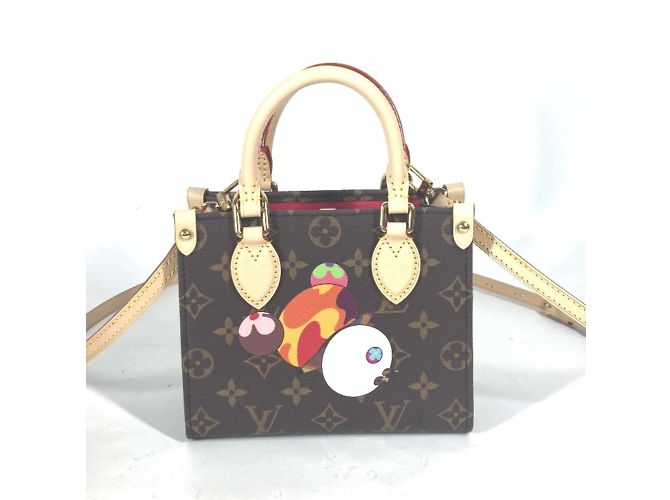 Borsa Louis Vuitton Monogram Takashi Murakami Marrone - vista 2