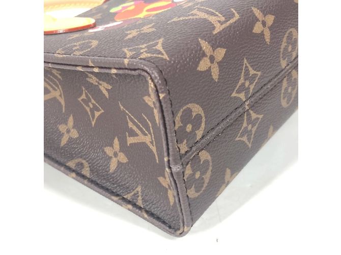 Borsa Louis Vuitton Monogram Takashi Murakami Marrone - vista 7
