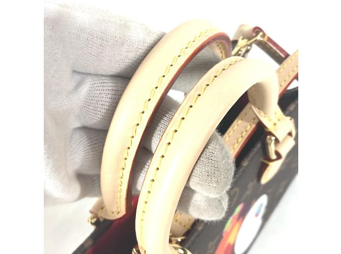Borsa Louis Vuitton Monogram Takashi Murakami Marrone - vista 8