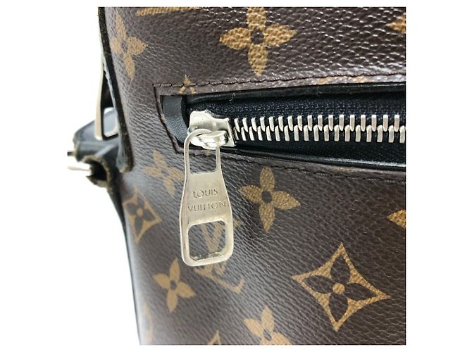 Louis Vuitton Monogram Macassar Torres PM Shoulder Bag Brown Black - vue 10