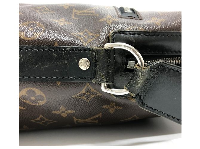 Louis Vuitton Monogram Macassar Torres PM Shoulder Bag Brown Black - vue 6