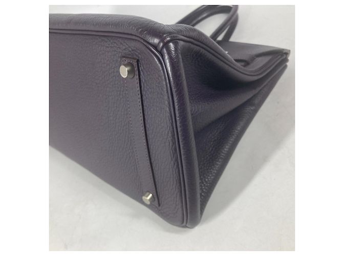 Borsa Hermès Birkin 35 in pelle Togo viola Porpora - vista 10