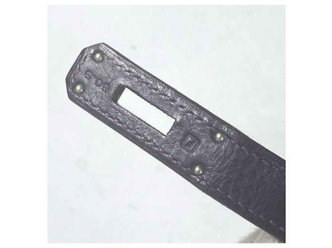 Borsa Hermès Birkin 35 in pelle Togo viola Porpora - vista 17