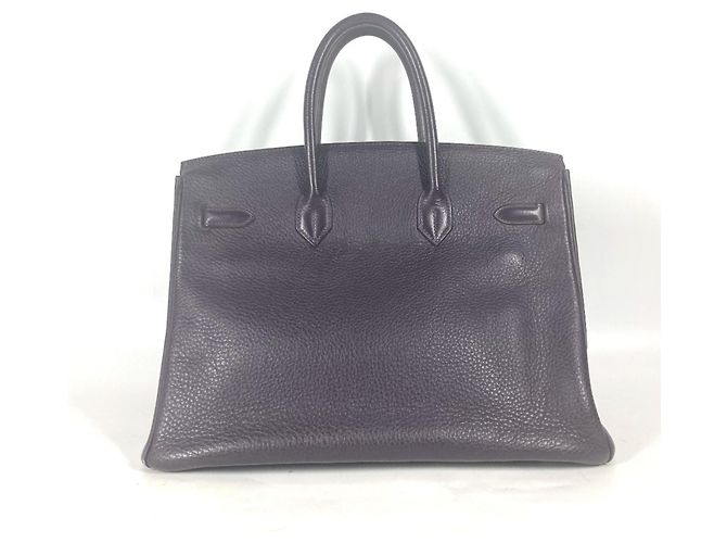 Borsa Hermès Birkin 35 in pelle Togo viola Porpora - vista 2