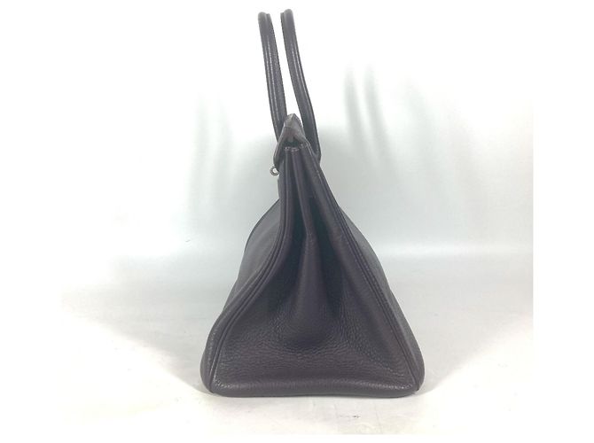 Borsa Hermès Birkin 35 in pelle Togo viola Porpora - vista 3