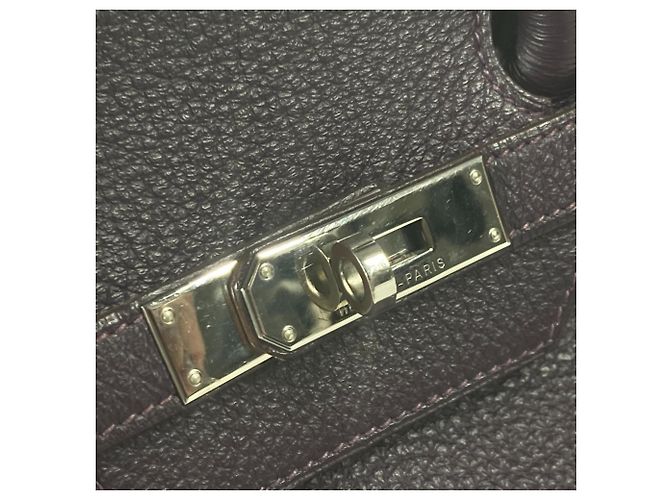Borsa Hermès Birkin 35 in pelle Togo viola Porpora - vista 5