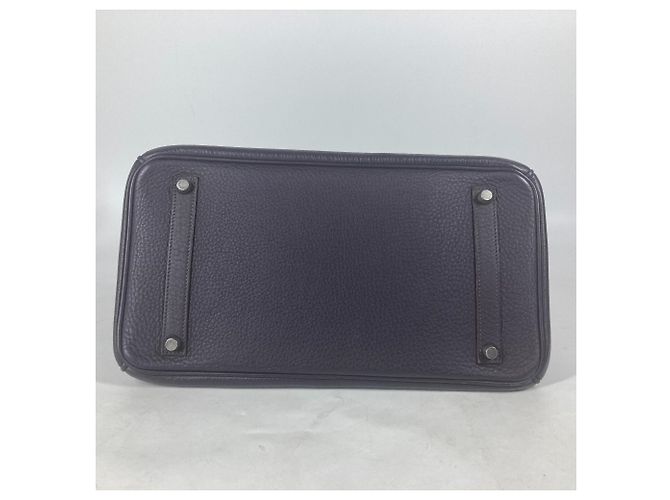 Borsa Hermès Birkin 35 in pelle Togo viola Porpora - vista 9