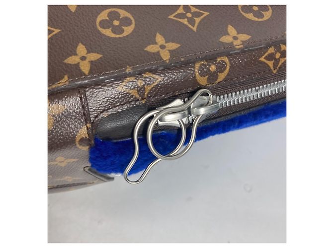 Louis Vuitton Monogram Marc Newson Kollaboration Rucksack Braun Blau - Ansicht 11