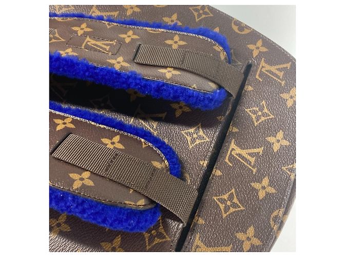 Louis Vuitton Monogram Marc Newson Kollaboration Rucksack Braun Blau - Ansicht 12