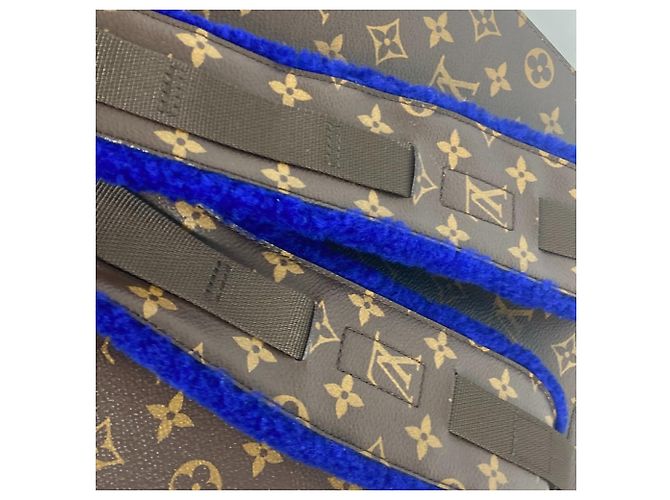 Louis Vuitton Monogram Marc Newson Kollaboration Rucksack Braun Blau - Ansicht 13