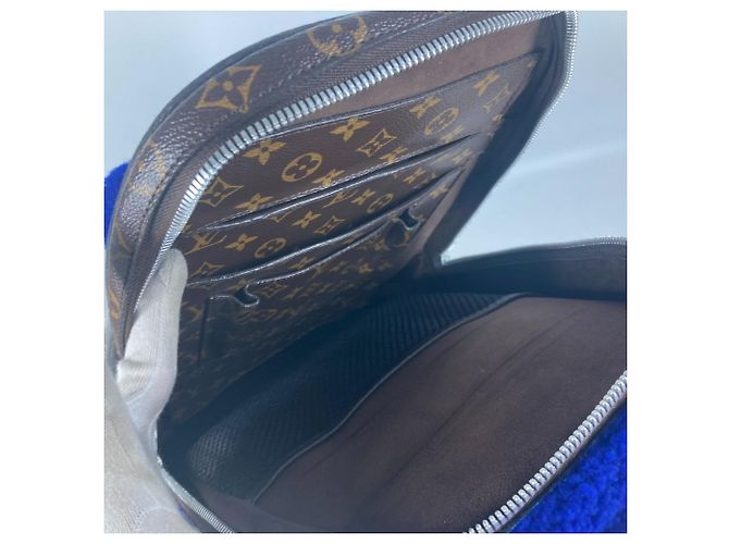 Louis Vuitton Monogram Marc Newson Kollaboration Rucksack Braun Blau - Ansicht 14
