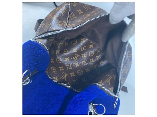 Louis Vuitton Monogram Marc Newson Kollaboration Rucksack Braun Blau - Ansicht 18