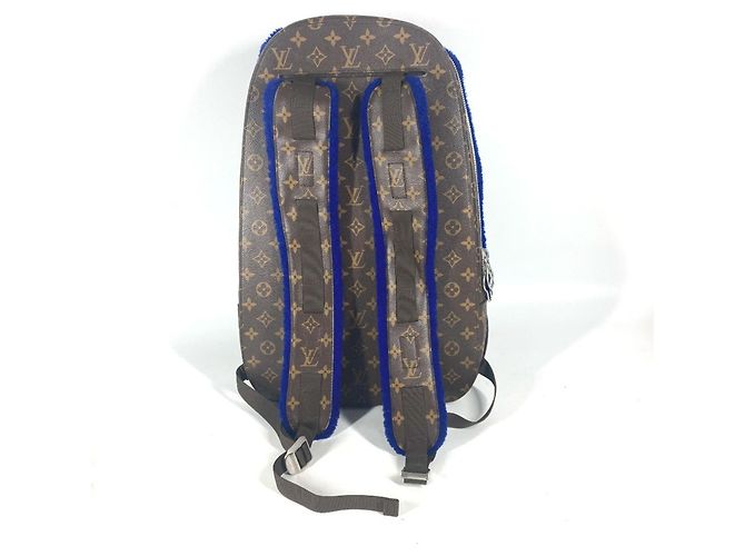 Louis Vuitton Monogram Marc Newson Kollaboration Rucksack Braun Blau - Ansicht 2