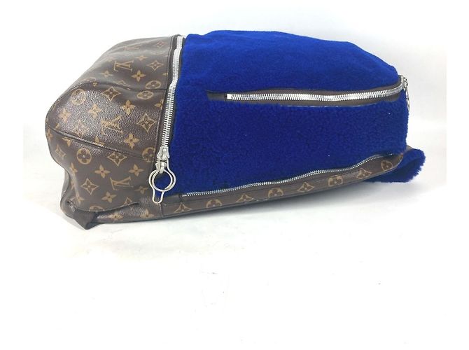 Louis Vuitton Monogram Marc Newson Kollaboration Rucksack Braun Blau - Ansicht 4