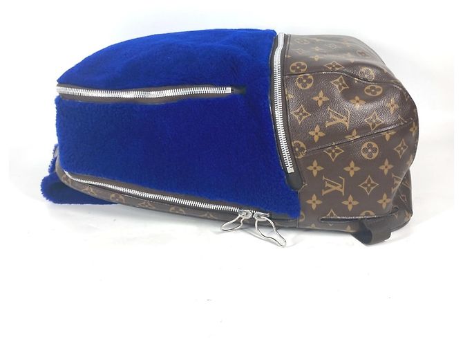 Louis Vuitton Monogram Marc Newson Kollaboration Rucksack Braun Blau - Ansicht 5