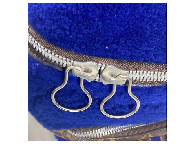 Louis Vuitton Monogram Marc Newson Kollaboration Rucksack Braun Blau - Ansicht 8