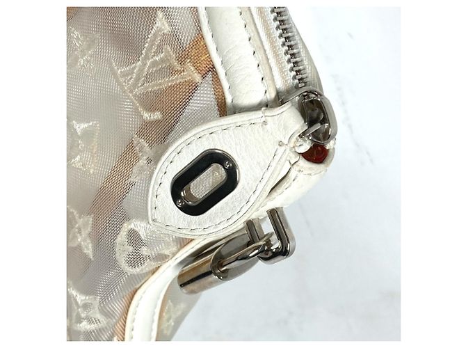 Borsa Tote Lockit Trasparente Monogramma Louis Vuitton Bianco - vista 11
