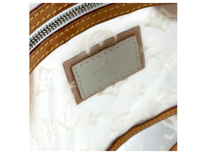 Borsa Tote Lockit Trasparente Monogramma Louis Vuitton Bianco - vista 15